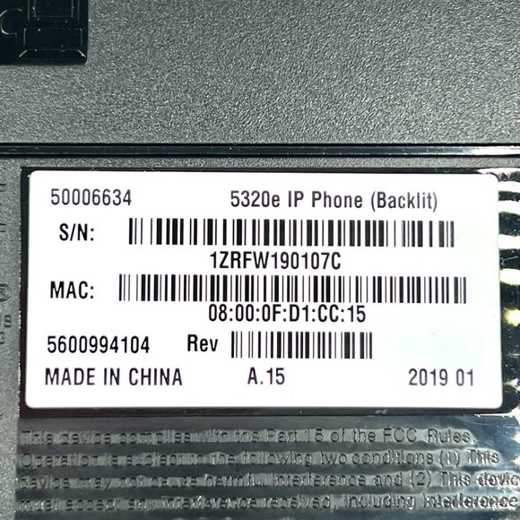 Mitel 5312 IP Office Phone 2 Lines 20 Characters 12 Multi Function Keys Speaker - Picture 8 of 9
